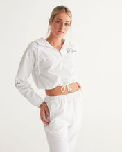 Load image into Gallery viewer, DeJaue Logo Women's Cropped Windbreaker
