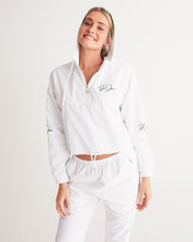 Load image into Gallery viewer, DeJaue Logo Women's Cropped Windbreaker
