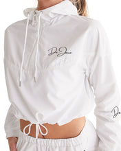 Load image into Gallery viewer, DeJaue Logo Women's Cropped Windbreaker
